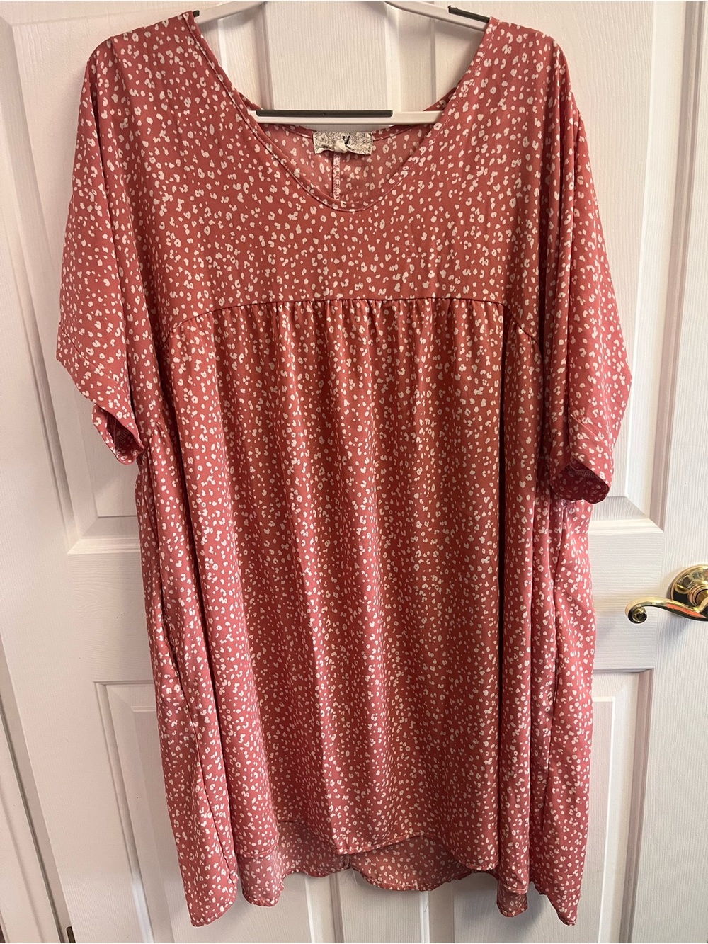 Dusty Rose House Dress Postpartum Recovery Comfortable